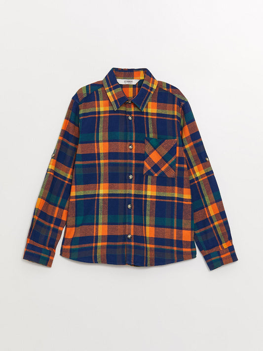 Plaid Long Sleeve Boys' Shirt