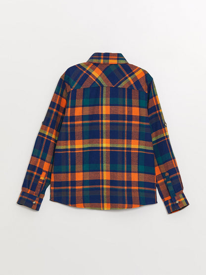 Plaid Long Sleeve Boys' Shirt