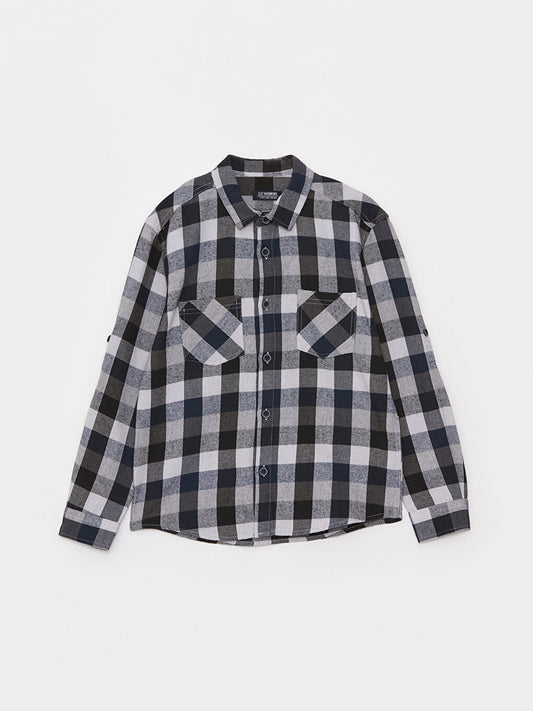 Plaid Long Sleeve Boys' Shirt