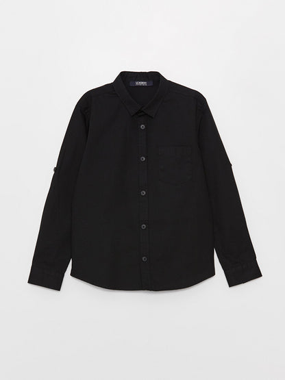 Basic Long Sleeve Boy's Shirt