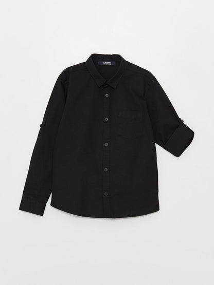 Basic Long Sleeve Boy's Shirt