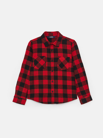 Plaid Long Sleeve Boys' Shirt