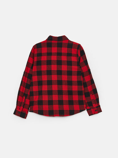 Plaid Long Sleeve Boys' Shirt