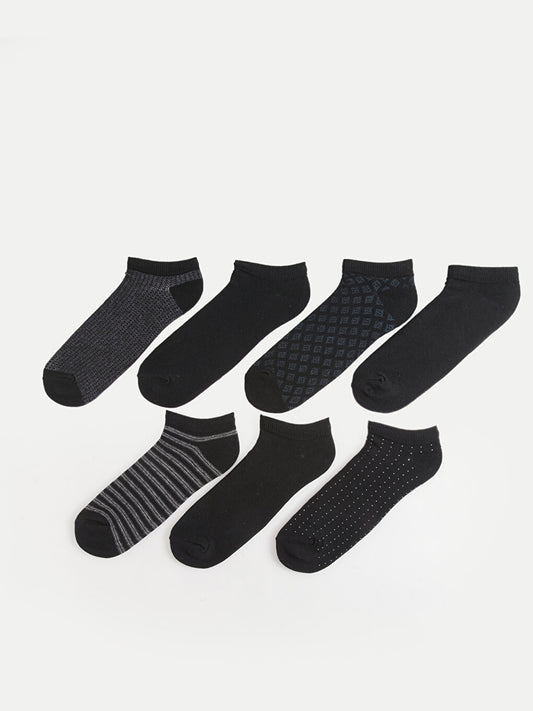 Patterned Men's Booties Socks 7-pack