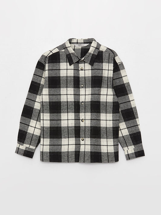 Comfortable Fit Plaid Boy's Shirt