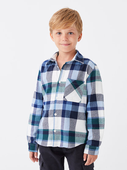 Plaid Long Sleeve Boys' Shirt