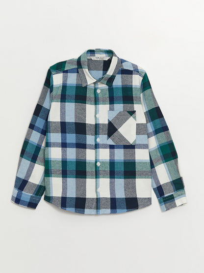 Plaid Long Sleeve Boys' Shirt