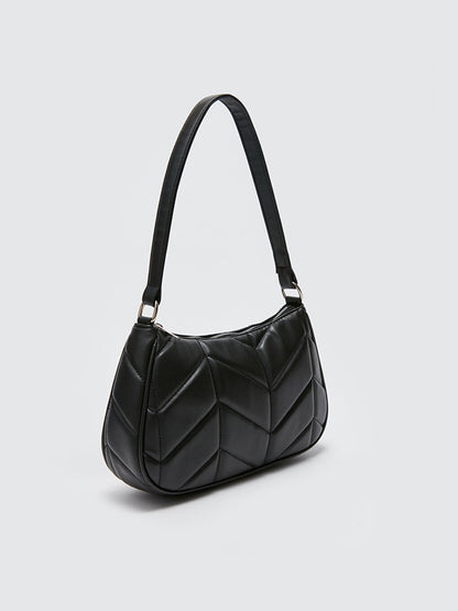 Leather Look Women's Baguette Bag