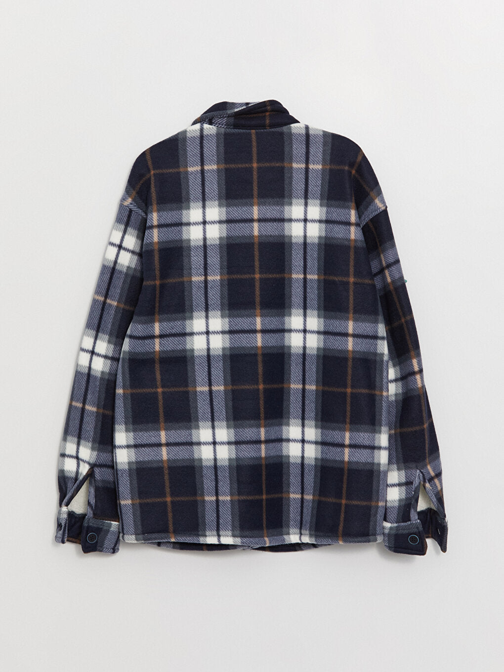 Comfortable Fit Long Sleeve Plaid Men's Shirt Jacket