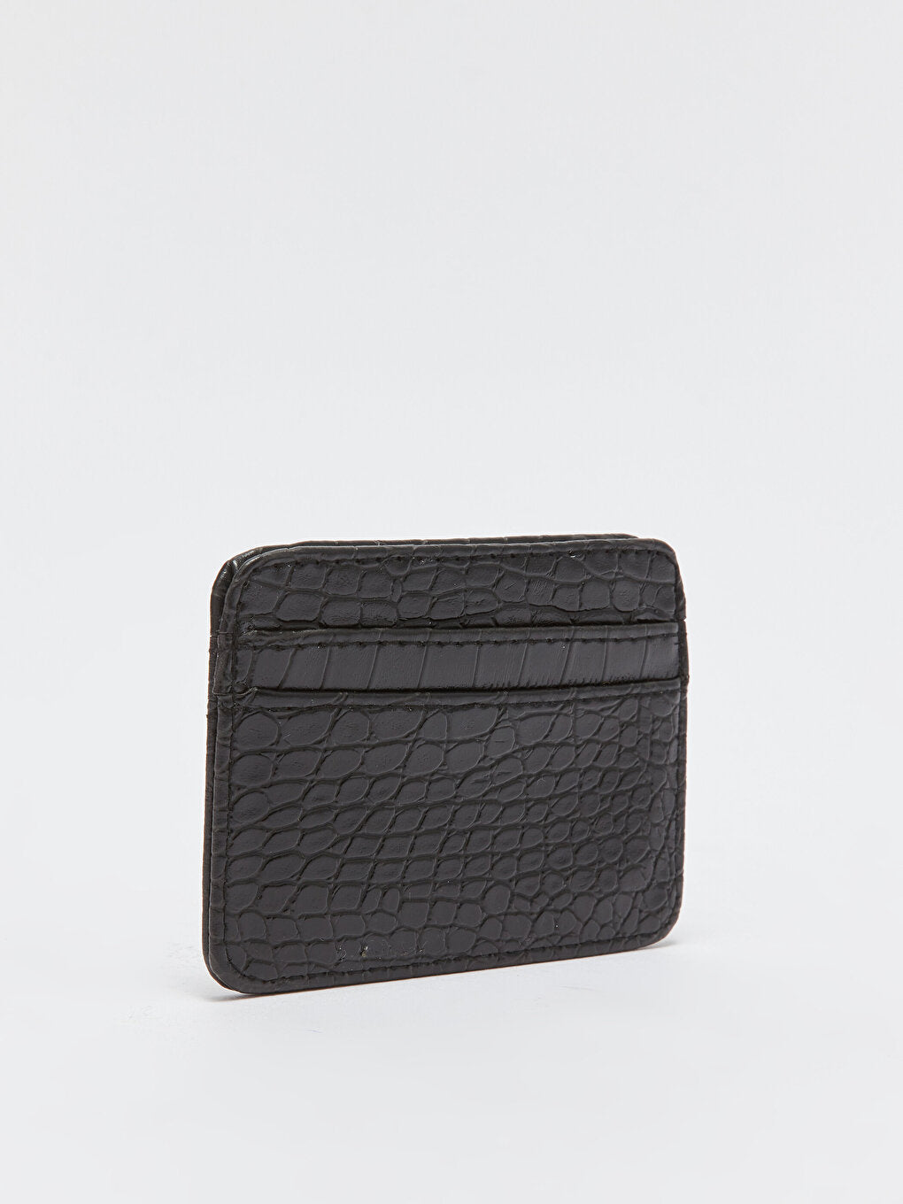 Leather Look Crocodile Patterned Women's Card Holder