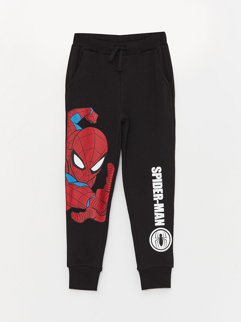 Elastic Waist Spiderman Printed Boy's Jogger Sweatpants