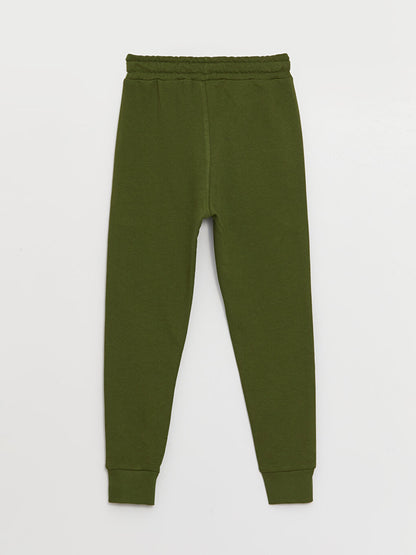 Printed Boys' Jogger Sweatpants with Elastic Waist