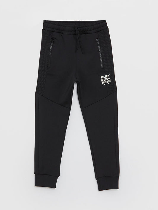 Boys' Jogger Sweatpants with Elastic Waist