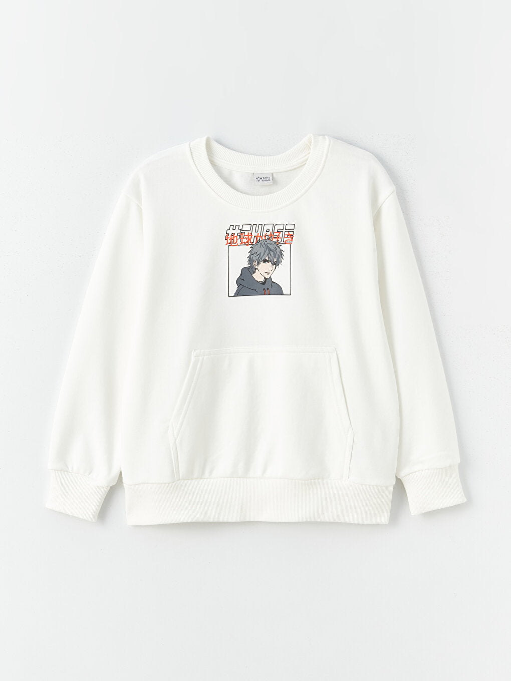 Comfortable Crew Neck Printed Boy's Sweatshirt