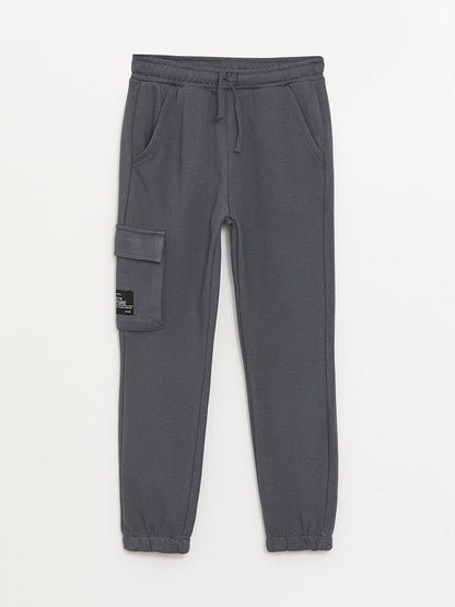 Boys' Cargo Sweatpants with Elastic Waist