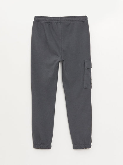 Boys' Cargo Sweatpants with Elastic Waist