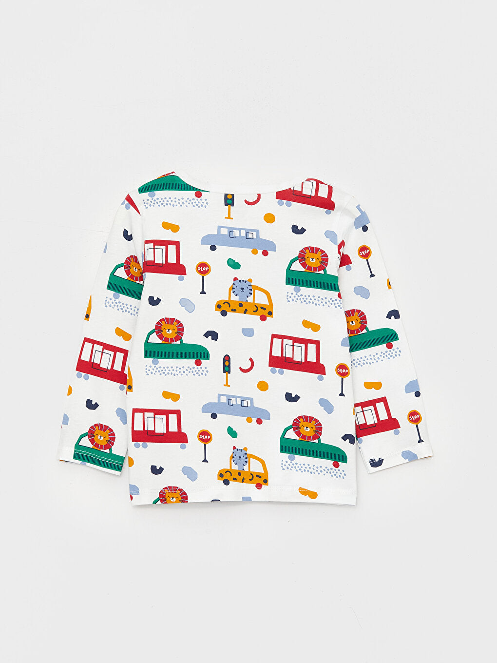 Crew Neck Long Sleeve Baby Boy Pajama Set 2-Piece