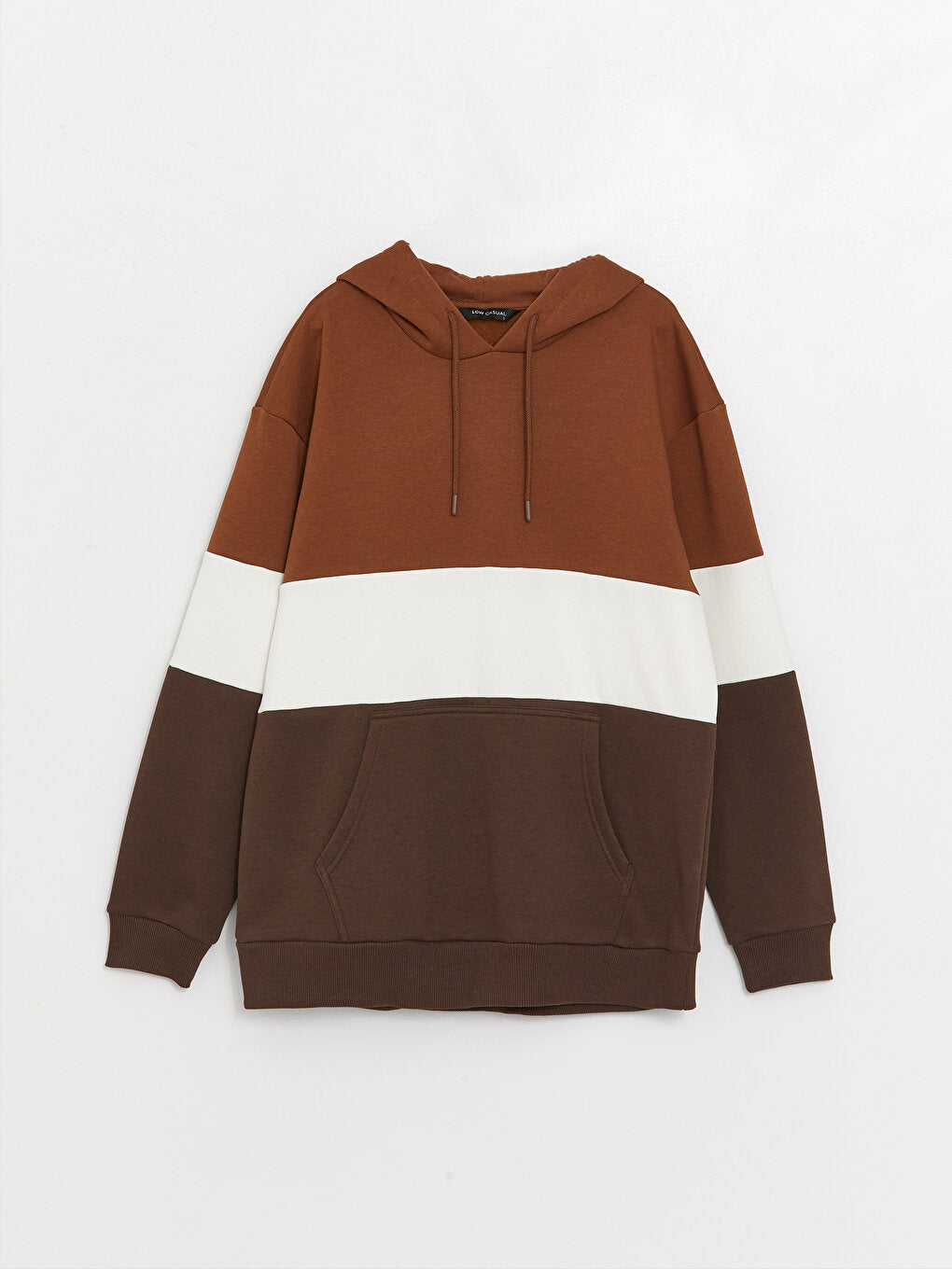 Long Sleeve Color Blocked Men's Hoodie