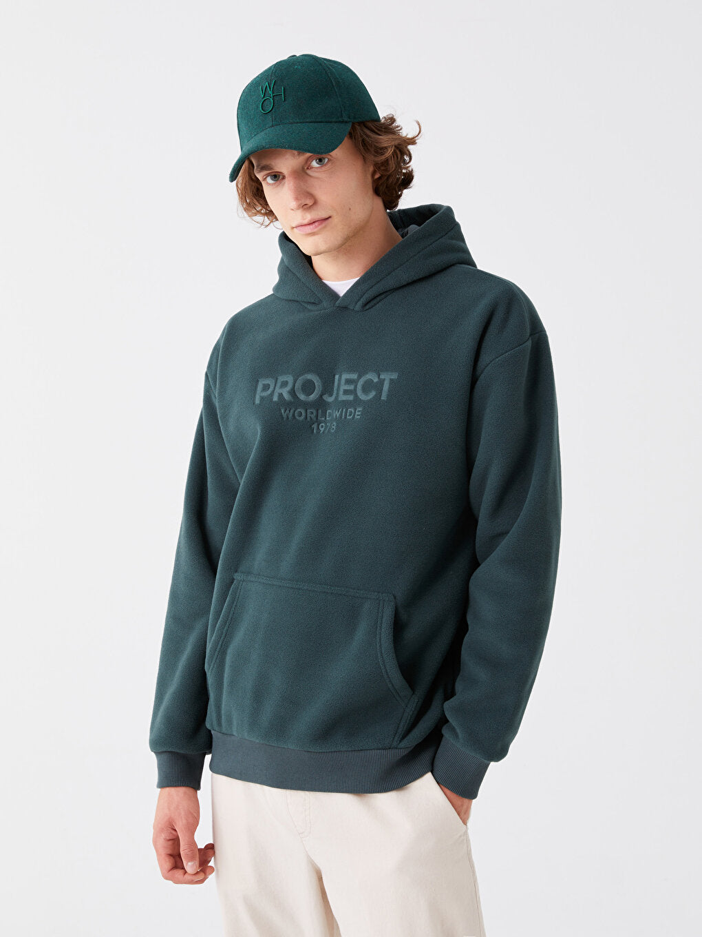 Long Sleeve Printed Fleece Men's Hoodie