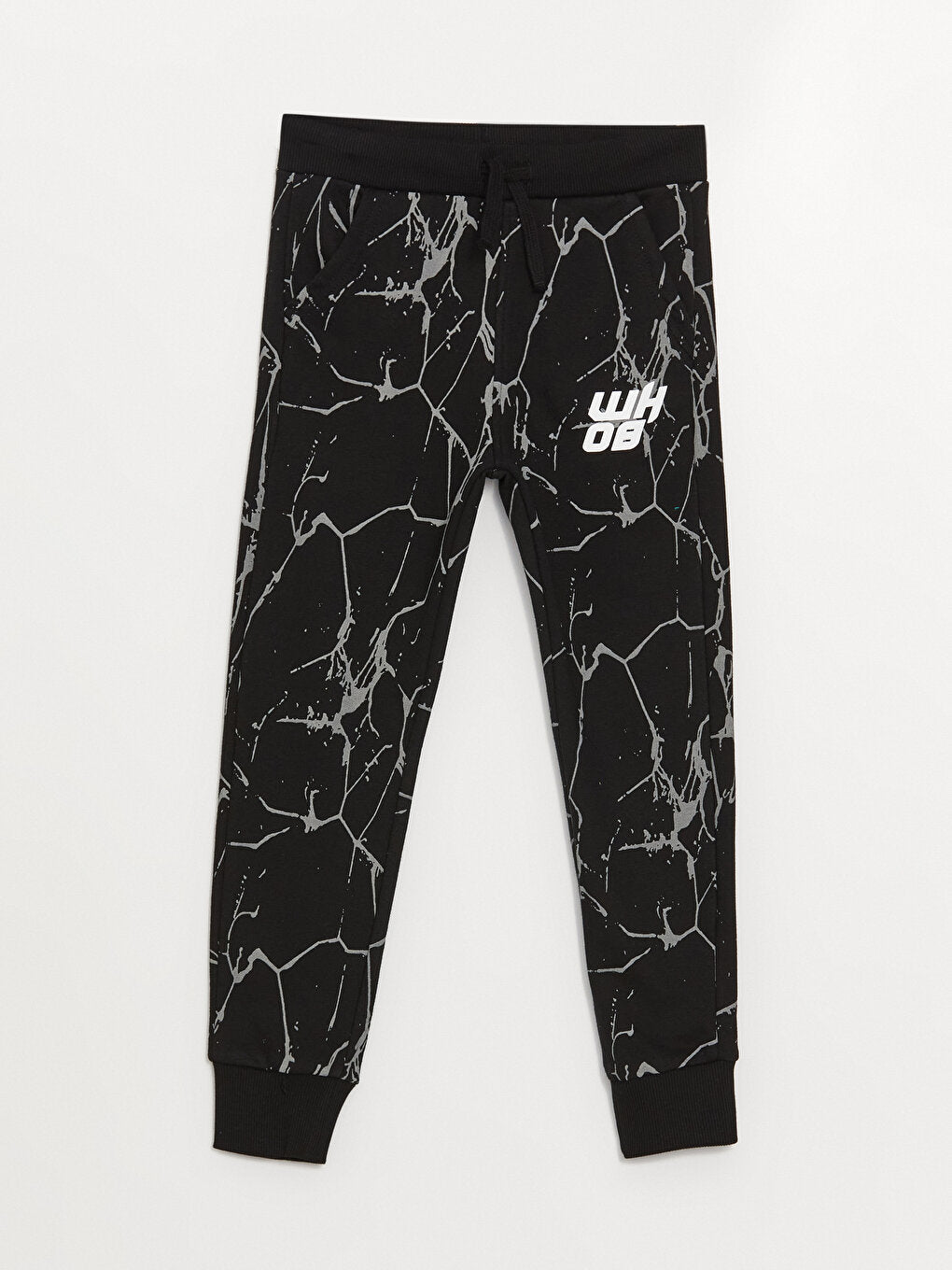 Printed Boys' Jogger Sweatpants with Elastic Waistband