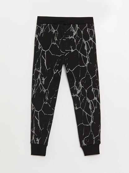 Printed Boys' Jogger Sweatpants with Elastic Waistband