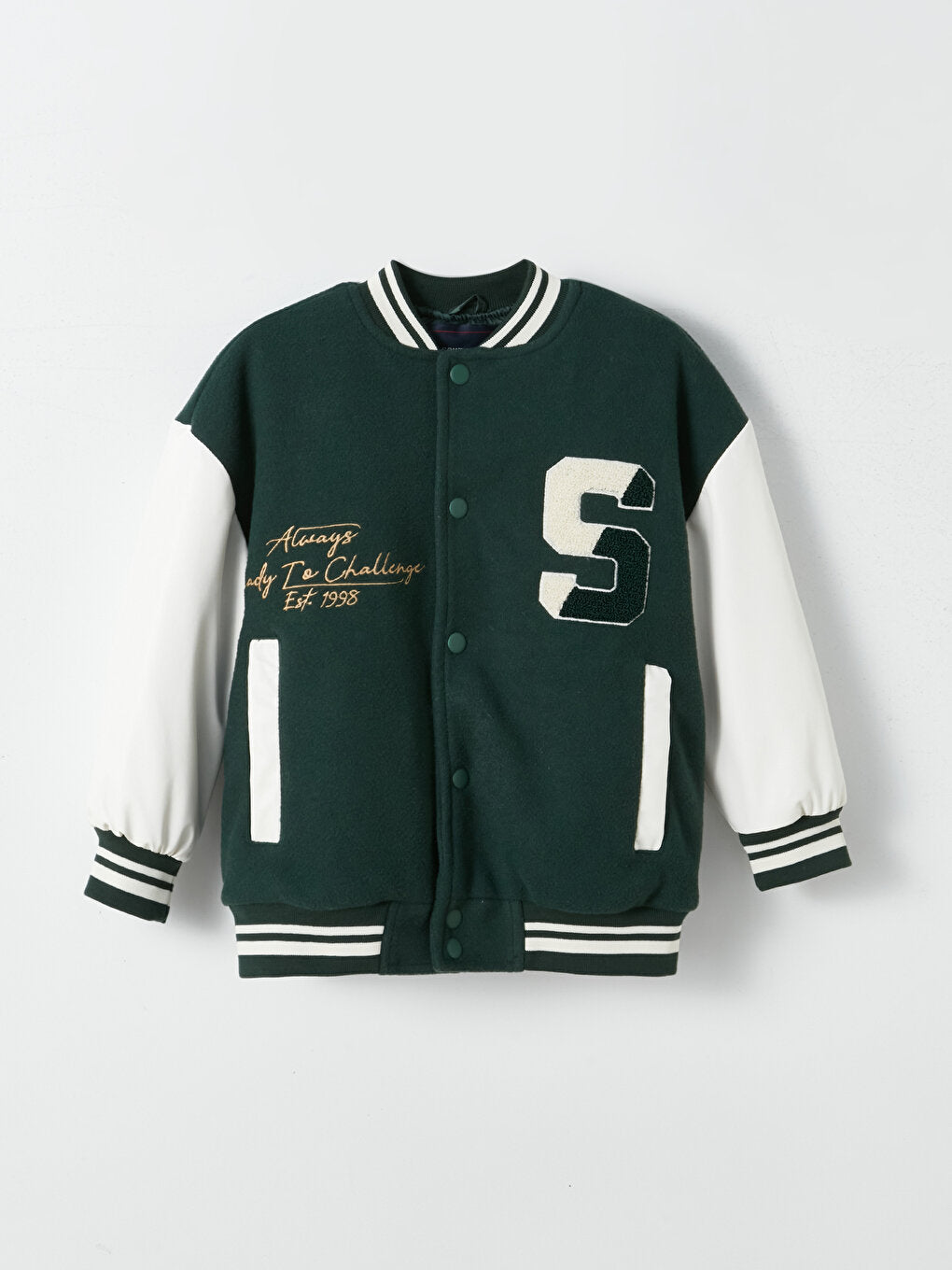 Embroidered Boy's College Jacket