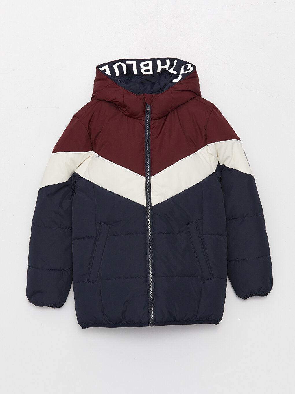 Hooded Double Sided Boy's Puffer Coat