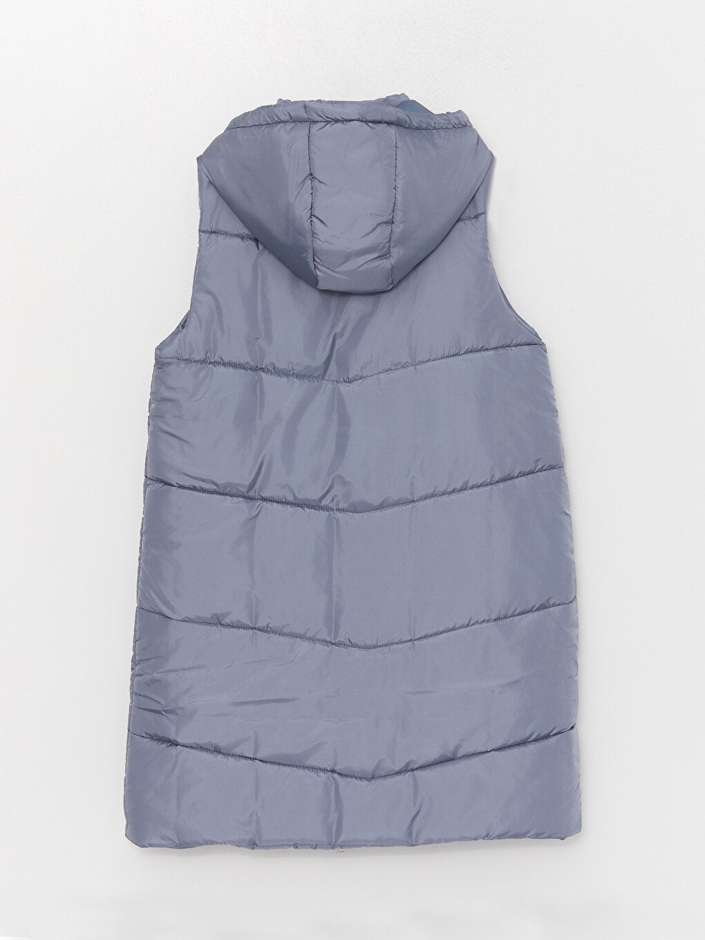 Women's Hooded Plain Puffer Vest