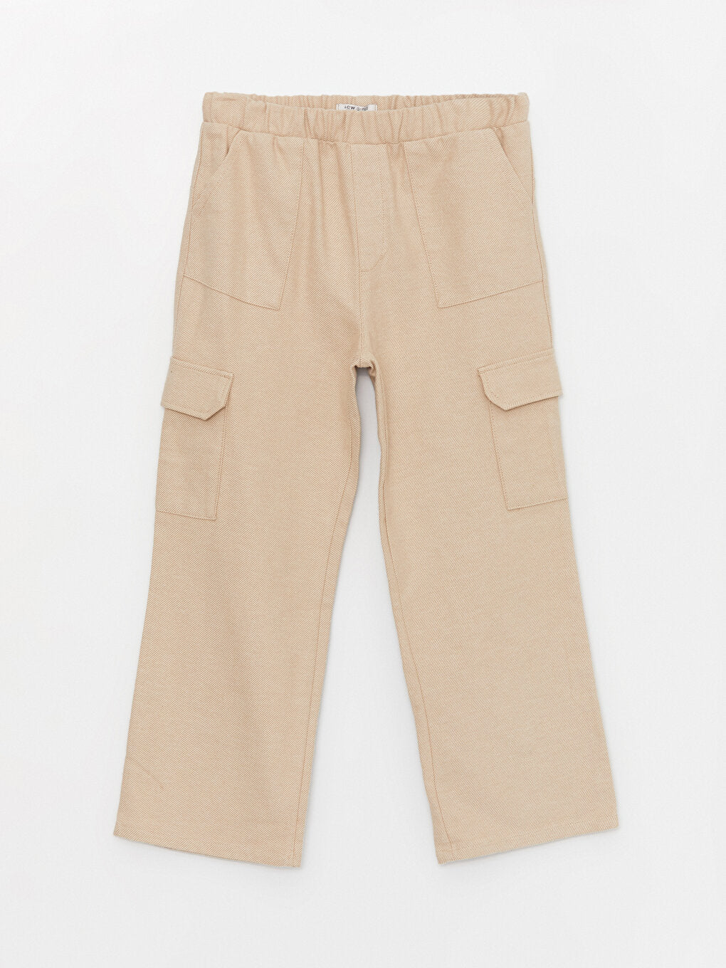 Girls' Cargo Pants with Elastic Waist