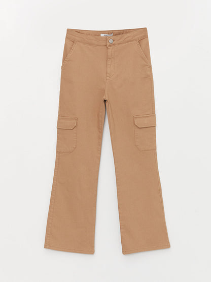 Girl's Flare Leg Cargo Pants