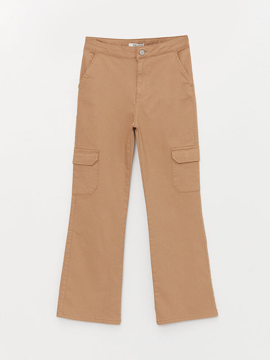 Girl's Flare Leg Cargo Pants