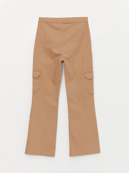 Girl's Flare Leg Cargo Pants