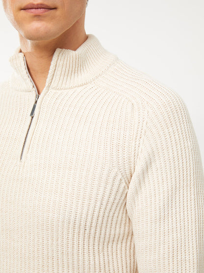 High Collar Long Sleeve Men's Knitwear Sweater