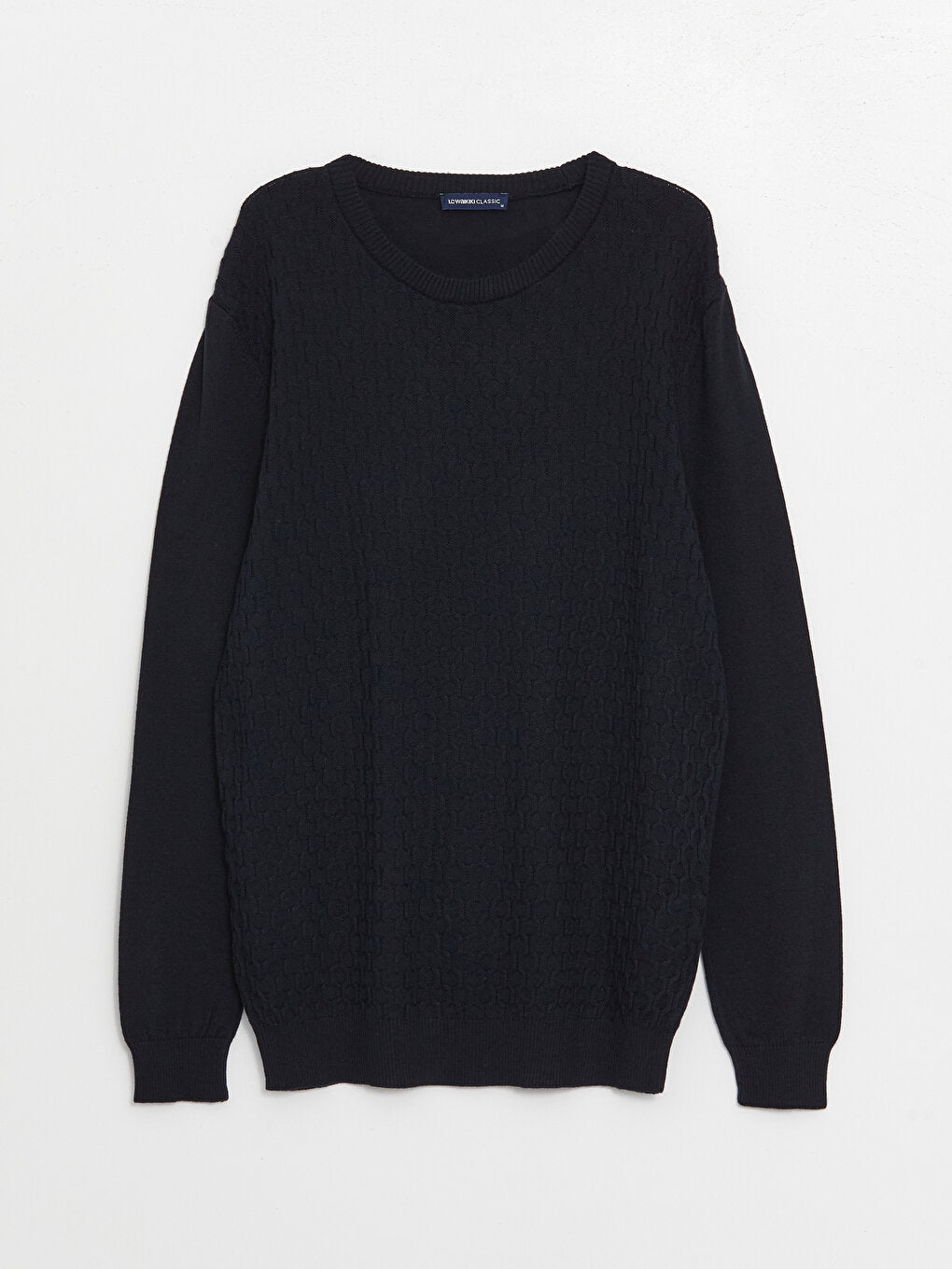 Crew Neck Long Sleeve Men's Knitwear Sweater