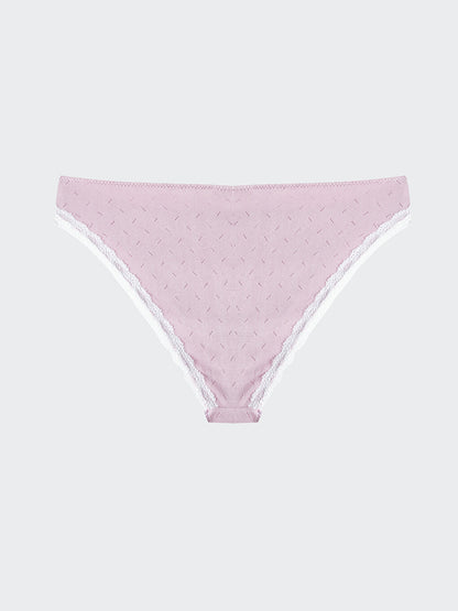 Lace Detailed Brazilian Panties