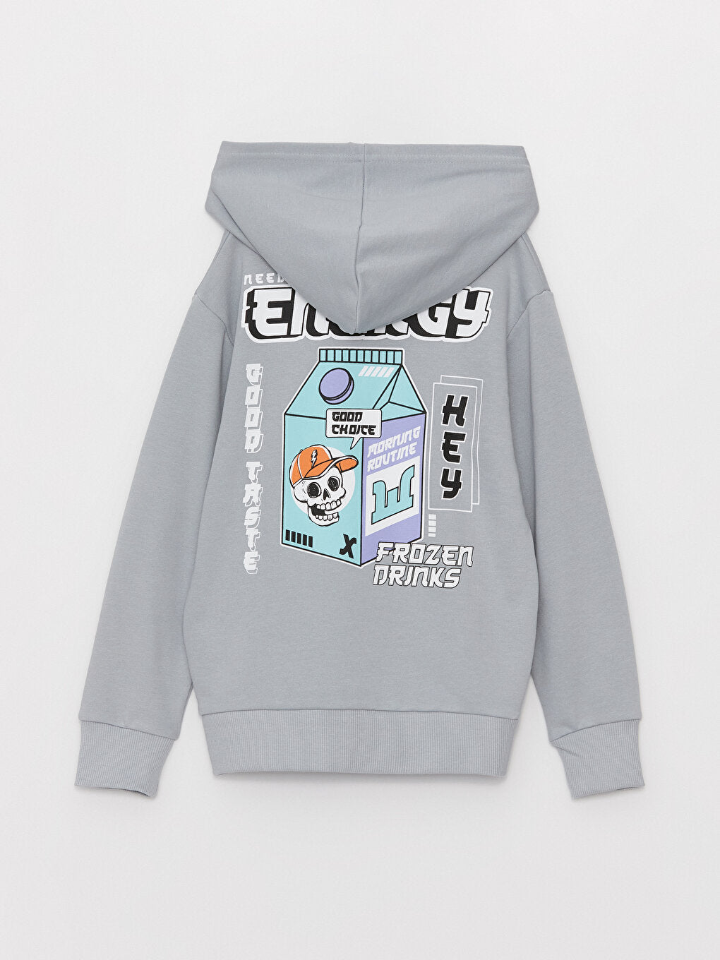 Printed Long Sleeve Boys Hoodie