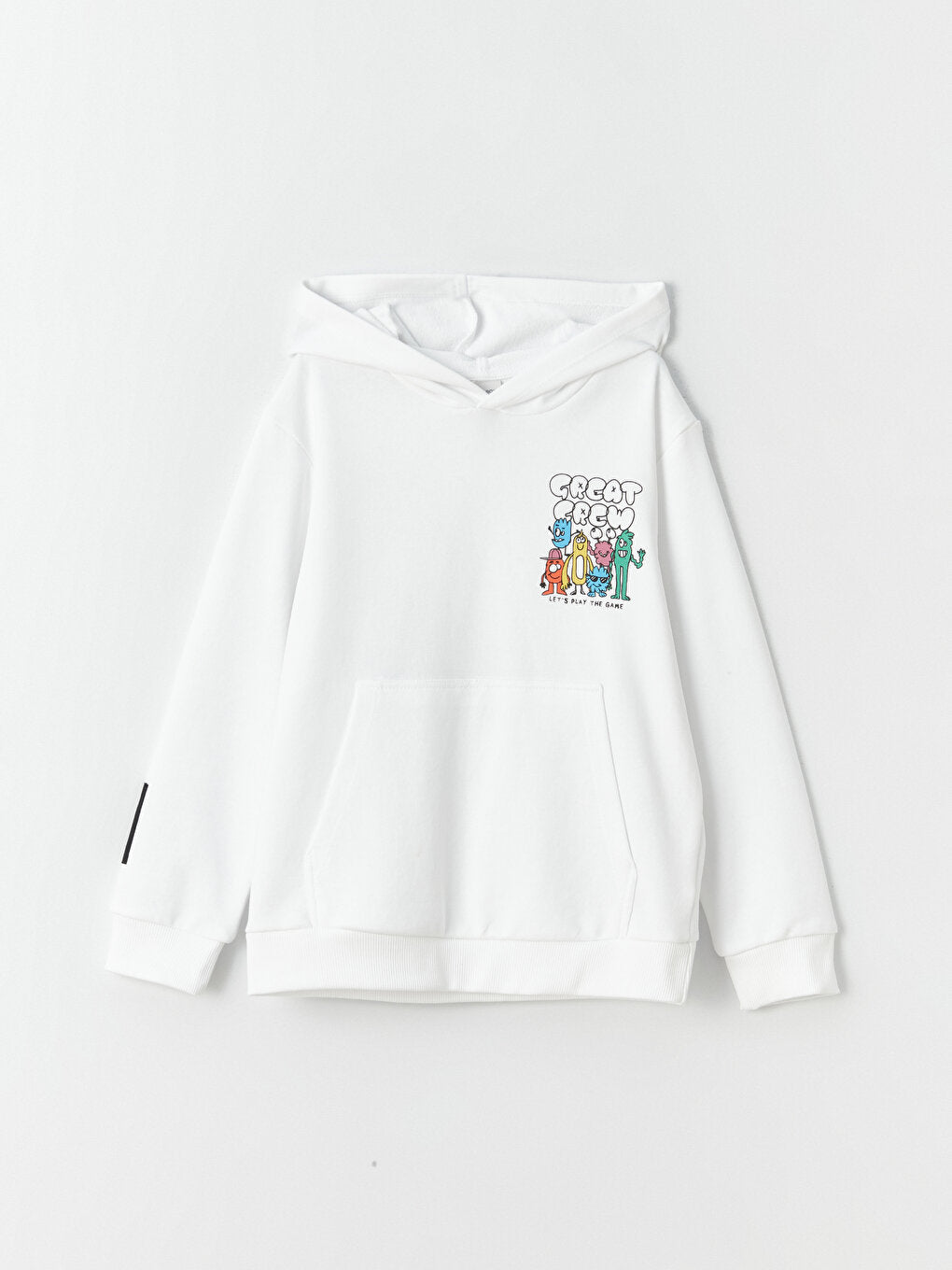 Printed Long Sleeve Boys Hoodie