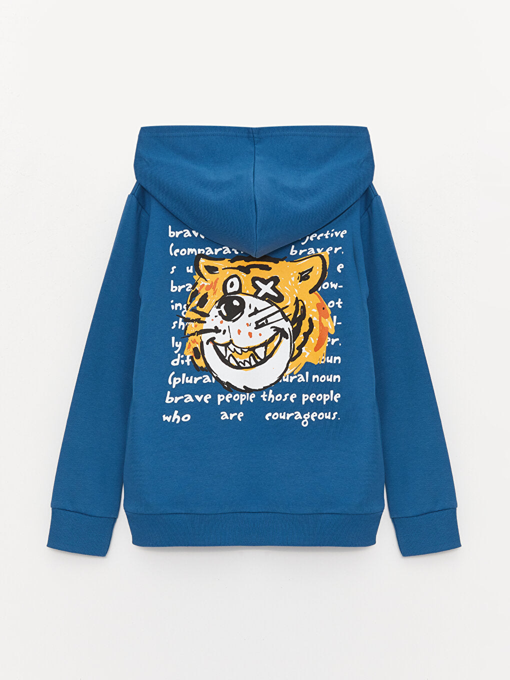 Printed Long Sleeve Boys Hoodie