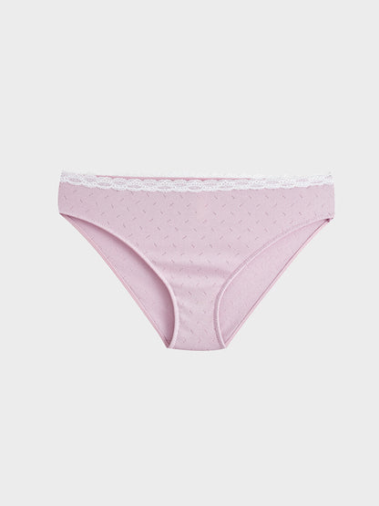 Self Patterned Bikini Panties