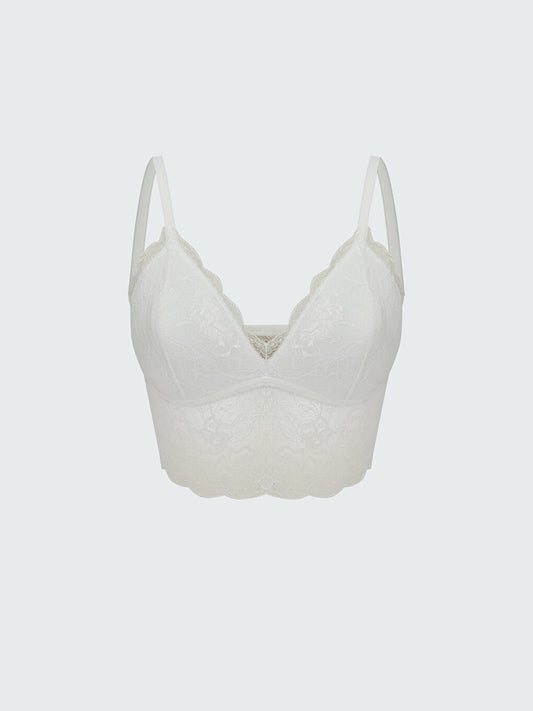 Non-wireless Padding Lace Bralette