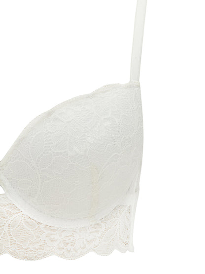 Underwire Half Padded Lace T-Shirt Bra