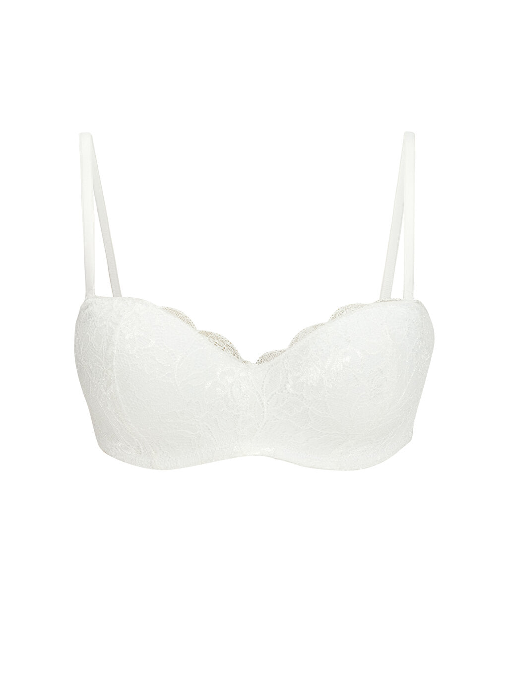 Underwire Unpadded Lace Strapless Bra