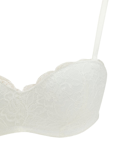 Underwire Unpadded Lace Strapless Bra