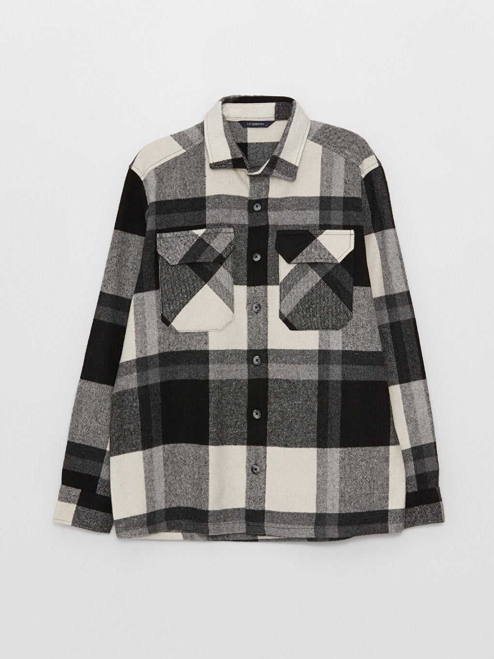 Comfortable Fit Long Sleeve Plaid Men's Lumberjack Shirt Jacket