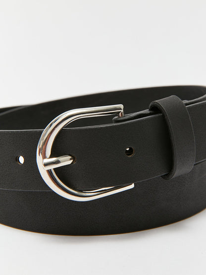 Leather Look Women's Belt 2 Pack