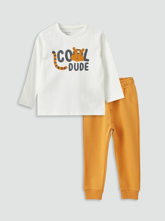 Crew Neck Baby Boy 2 Piece Set