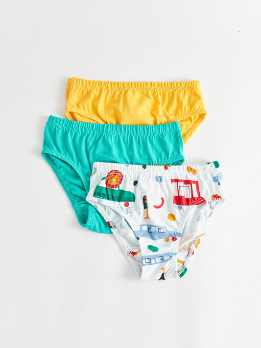 Baby Boy Panties with Elastic Waist 3-Piece