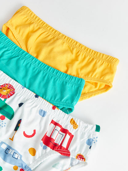 Baby Boy Panties with Elastic Waist 3-Piece