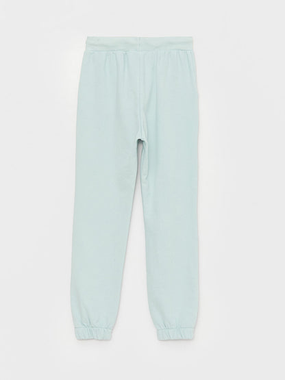 Basic Girl's Jogger Sweatpants with Elastic Waist