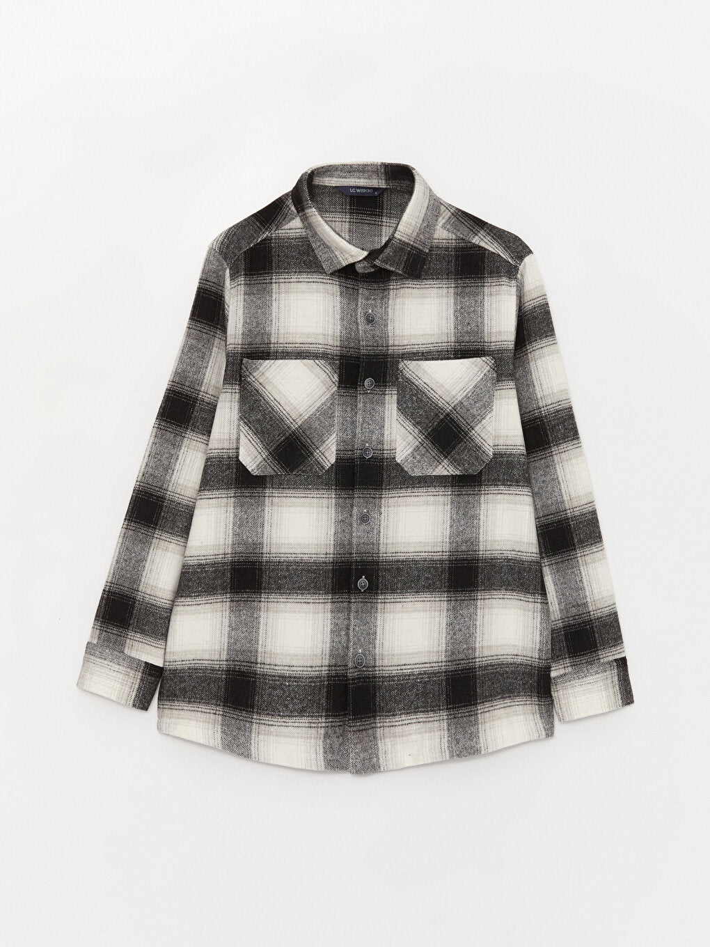 Comfortable Fit Long Sleeve Plaid Men's Shirt Jacket